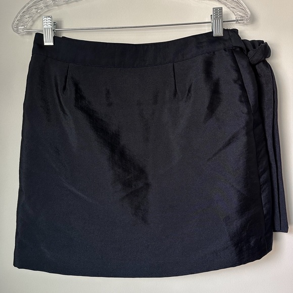 Scotch & Soda Wrap Zip Mini Skirt Navy Blue XS - Picture 4 of 9